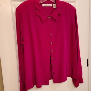 Women's Dana Buchman silk plum blouse size 12